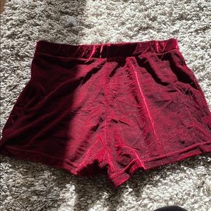 Velvet shorts